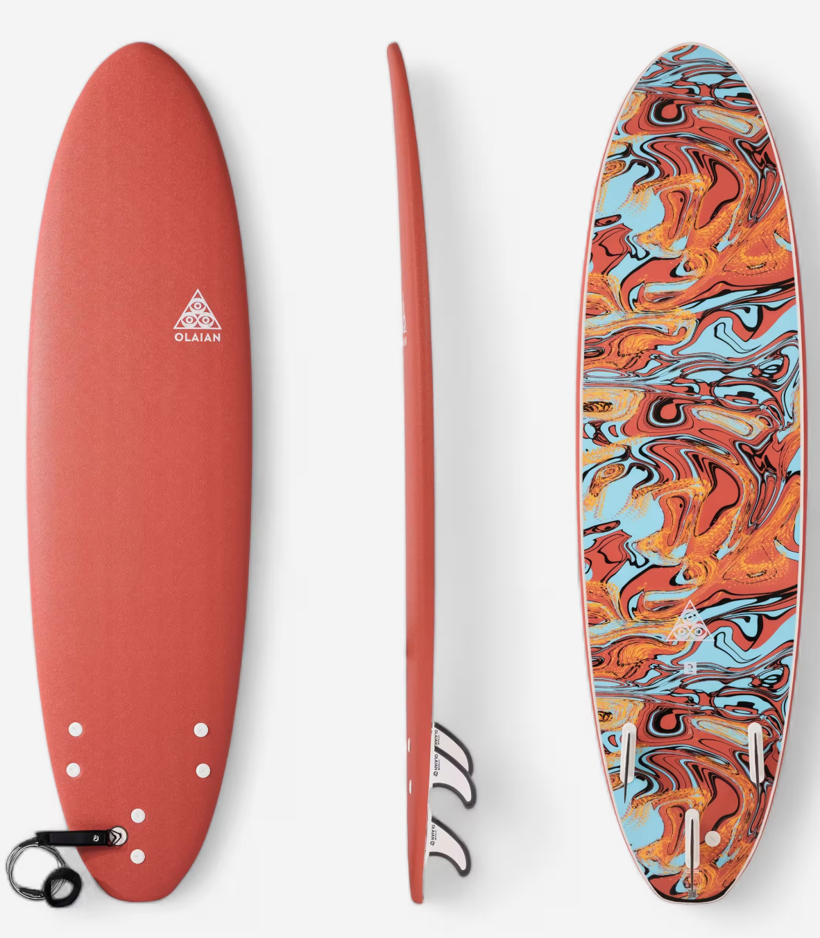 Surfboard Erwachsene/Kinder Schaumstoff 500 Soft 7´ orange